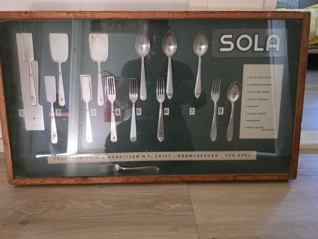 Vintage Sola Bestek Display - Zeldzaam!, Ophalen of Verzenden