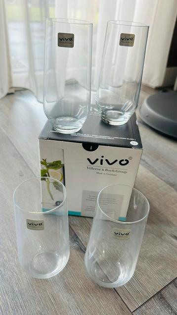 Vivo Glazen - Nieuw in doos (4 stuks) beschikbaar voor biedingen