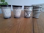 Handgemaakte Marokkaanse bekers., Ophalen, Zo goed als nieuw, Overige stijlen, Kop(pen) en/of Schotel(s)