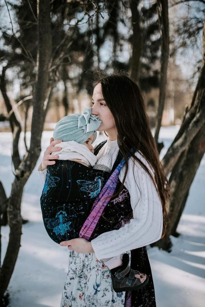 Luluna dragonfly irisio Eclipse draagdoek, Kinderen en Baby's, Babydragers en Draagdoeken, Zo goed als nieuw, Draagdoek, Overige merken