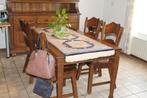 6 stoelen te koop, Huis en Inrichting, Stoelen, Ophalen, Gebruikt, Bruin, Vijf, Zes of meer stoelen