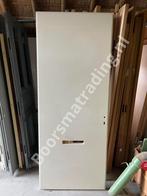 Witte voordeur met opzetrand 231,5/93, Ophalen, 80 tot 100 cm, 215 cm of meer, Vouwdeur