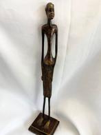 Bronzen beeld Afrika Man, 32 cm lang, Antiek en Kunst, Kunst | Designobjecten, Ophalen of Verzenden