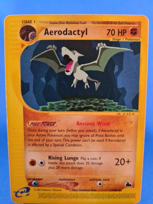 Aerodactyl 1/144 - Skyridge, Hobby en Vrije tijd, Verzamelkaartspellen | Pokémon, Gebruikt, Losse kaart, Verzenden