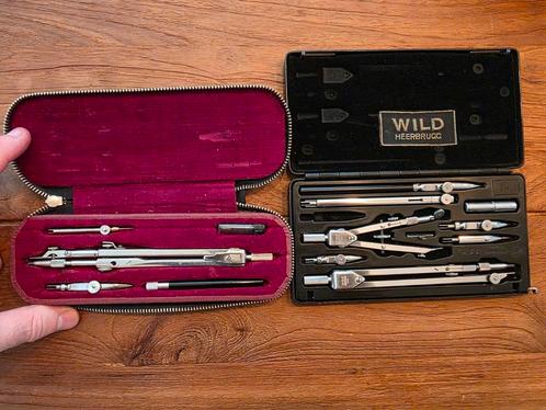 Vintage oude passersets Sphinx en Wild Heerbrugg, Hobby en Vrije tijd, Tekenen, Zo goed als nieuw, Overige typen, Ophalen of Verzenden