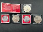 BEATRIX 3X 1982  UNC 200 JAAR NEDERLAND-AMERIKA, Postzegels en Munten, Munten | Nederland, Setje, Koningin Beatrix, Zilver, Ophalen of Verzenden