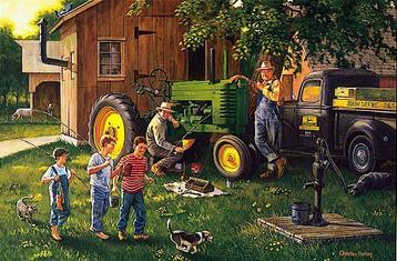 Wandbord John Deere beschikbaar voor biedingen