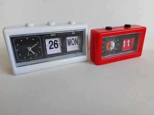 2x Flipover retro styl oa Feyenoord wekkers, Witgoed en Apparatuur, Wekkers, Zo goed als nieuw, Ophalen of Verzenden