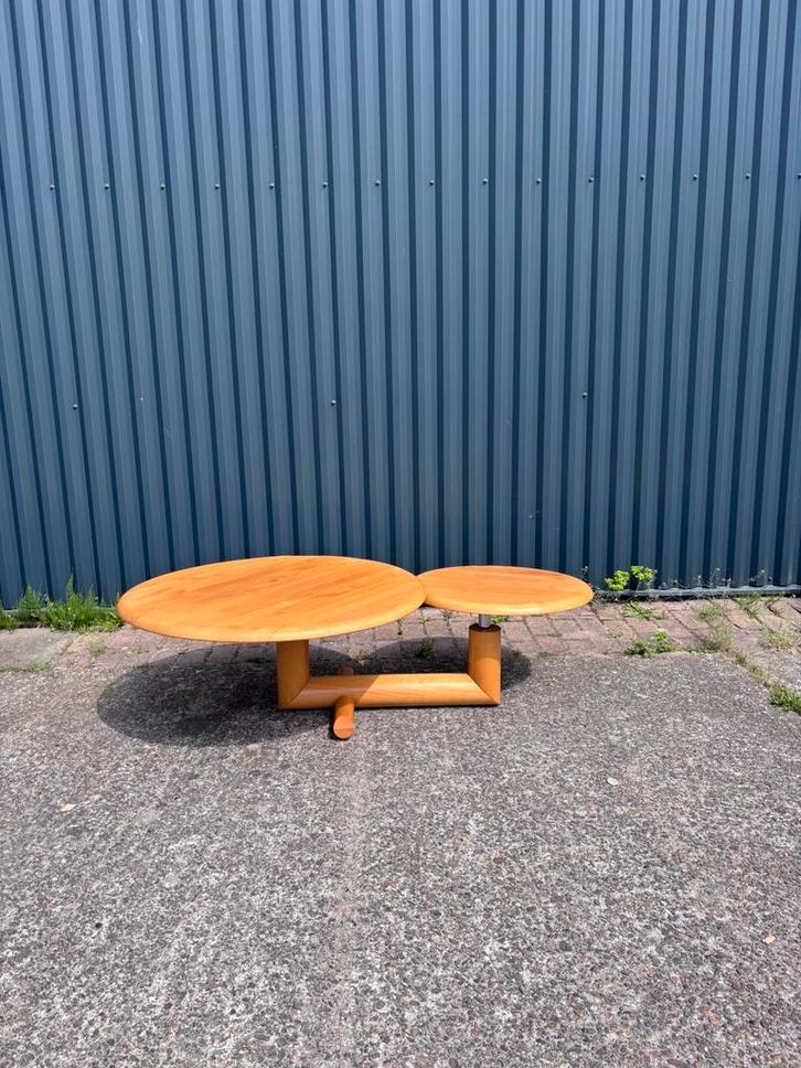 Vintage salontafel design tafel draaibladen, Huis en Inrichting, Tafels | Salontafels, Gebruikt, Minder dan 50 cm, 50 tot 100 cm