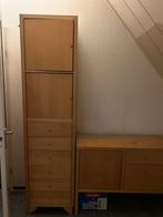 Lage en hoge houten kast met deurtjes en lades, Huis en Inrichting, Kasten | Boekenkasten, Ophalen, 50 tot 100 cm, Zo goed als nieuw