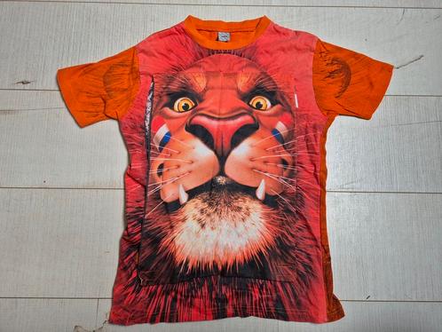 Oranje BRULshirt Leeuw/ voetbal mt 140, Kinderen en Baby's, Kinderkleding | Maat 140, Jongen of Meisje, Shirt of Longsleeve, Ophalen