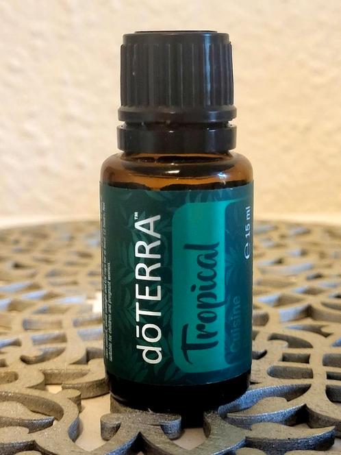Doterra tropical cuisine blend 15 ml, Sport en Fitness, Gezondheidsproducten en Wellness, Zo goed als nieuw, Aroma, Ophalen of Verzenden