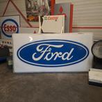 Ford lichtbak plaat  origineel Dealerbord reliëf Xxl, Verzamelen, Merken en Reclamevoorwerpen, Ophalen, Zo goed als nieuw, Lichtbak of (neon) lamp