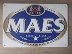 Maes Bier 20x30 cm Reclamebord, Verzamelen, Biermerken, Verzenden, Nieuw, Reclamebord, Plaat of Schild, Overige merken