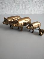 Te koop koperen varkens beelden, Verzamelen, Beelden en Beeldjes, Ophalen of Verzenden, Zo goed als nieuw, Dier