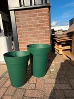 Bloempotten voor buiten - set van 2, Tuin en Terras, Bloembakken en Plantenbakken, Ophalen, Zo goed als nieuw, Rond, Kunststof