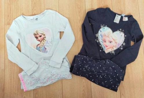 Izgs! 2x leuke Frozen Elsa pyjama van H&M. Mt 122/128, Kinderen en Baby's, Babykleding | Maat 62, Gebruikt, Meisje, Nacht- of Onderkleding