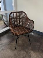 Set van 4 rotanstoelen, Huis en Inrichting, Stoelen, Ophalen, Zo goed als nieuw, Bruin