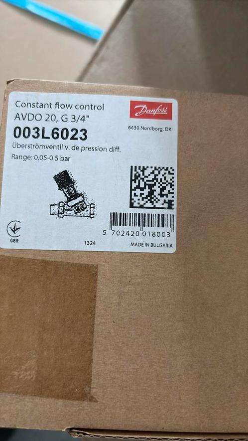 Danfoss AVDO 3/4” constant flow control, Doe-het-zelf en Verbouw, Verwarming en Radiatoren, Nieuw, 800 watt of meer, Minder dan 30 cm