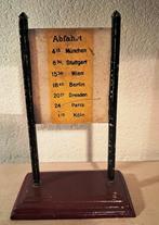 Marklin spoor 0 vertrek- en aankomstbord met tekst,, Antiek en Kunst, Antiek | Speelgoed, Ophalen of Verzenden