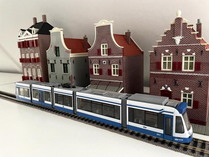 Halling GVB Amsterdam 2001 tram, Hobby en Vrije tijd, Modeltreinen | H0, Nieuw, Treinset, Gelijkstroom, Overige merken, Analoog