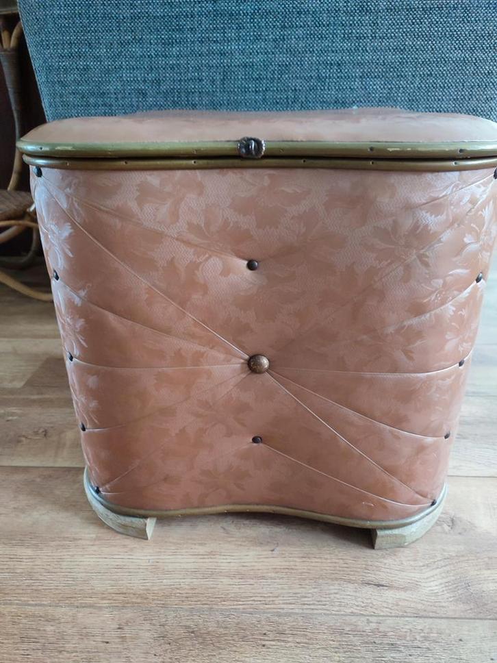 Wasmand Linnenkist waskist kist badkamerkruk '50 Fifties, Verzamelen, Retro, Huis en Inrichting, Ophalen of Verzenden