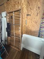 Elektrische lattenbodem 90×200 – Dewert DUO motor, Ophalen, 90 cm, Eenpersoons, Zo goed als nieuw