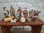 Originele oude Franse Kerststal beeldjes van aardewerk, Ophalen of Verzenden, Zo goed als nieuw, Mens