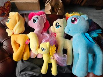 5 My Little Pony Knuffels w.o.Rainbow Dash & Fluttershy beschikbaar voor biedingen