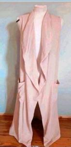 Poeder roze lang vest, Kleding | Dames, Truien en Vesten, Ophalen of Verzenden, Zo goed als nieuw, Maat 38/40 (M), Roze