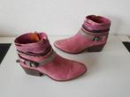 Red Rag MAAT 41 roze leren cowboy boots western laarzen, Verzenden, Lage of Enkellaarzen, Zo goed als nieuw, Roze