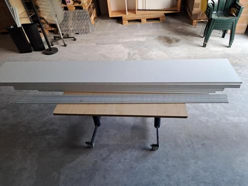 Witte legplanken, Doe-het-zelf en Verbouw, Hout en Planken, Gebruikt, Plank, Overige houtsoorten, Minder dan 200 cm, Minder dan 25 mm