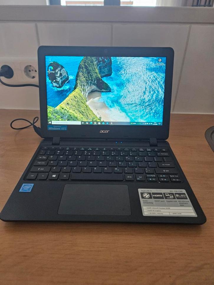 Acer Aspire Laptop ES1-132-C2JZ 11,6", Computers en Software, Windows Laptops, Gebruikt, 11 inch, SSD, Minder dan 2 Ghz, 4 GB