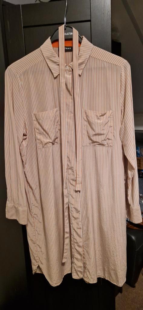 Repeat hemd/jurk zijde maat M, Kleding | Dames, Jurken, Zo goed als nieuw, Maat 38/40 (M), Boven de knie, Ophalen of Verzenden