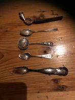 Zilveren lepeltjes vorkje en pijpje, Antiek en Kunst, Antiek | Goud en Zilver, Ophalen of Verzenden