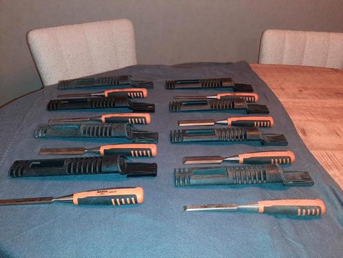 Bahco beitels met houder 8 stuks te koop, Doe-het-zelf en Verbouw, Gereedschap | Handgereedschap, Gebruikt, Ophalen of Verzenden