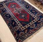 Vintage handgeknoopt tapijt vloerkleed versleten 200/125, Ophalen of Verzenden