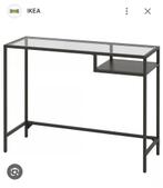 VITTSJÖ Laptoptafel Zwartbruin/Glas, Ophalen, Gebruikt, Glas, 75 cm of meer