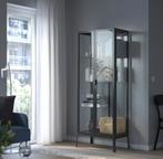 IKEA Milsbo Vitrinekast Zwart - Perfecte Staat, Huis en Inrichting, Ophalen, Met deur(en), 50 tot 100 cm, Zo goed als nieuw