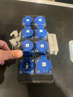 2x harting 16 blokken 8 kanaals inclusief harting16 doorlus, Ophalen of Verzenden, Gebruikt, Licht