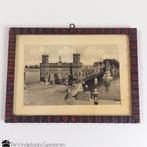Antieke fotogravure Kampen Ijsselbrug, Ophalen of Verzenden, Voor 1940, Zo goed als nieuw, Overige onderwerpen
