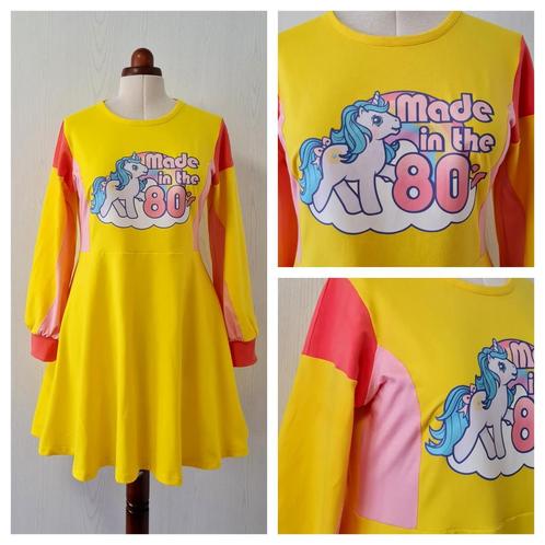 Ny My little pony dress, Kleding | Dames, Jurken, Nieuw, Maat 46/48 (XL) of groter, Geel, Boven de knie, Verzenden