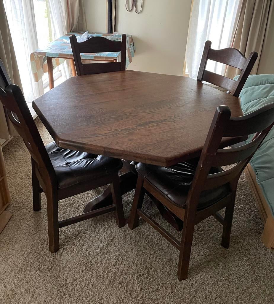 Eiken eetkamer set, Ophalen, Gebruikt, Eikenhout, Overige vormen