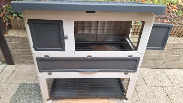 FERPLAST, grand lodge 120, Dieren en Toebehoren, Knaagdieren en Konijnen | Hokken en Kooien, Zo goed als nieuw, Hok, 90 cm of meer