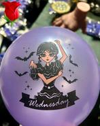 Wednesday Addams ballonnen ballonset 9 stuks/soort, Nieuw, Versiering, Verzenden, Verjaardag