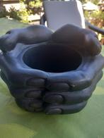 Hand bloempot, Rond, Ophalen of Verzenden, Zo goed als nieuw, Tuin