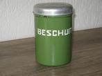 emaille reseda groen beschuitbus, Antiek en Kunst, Antiek | Emaille, Ophalen of Verzenden