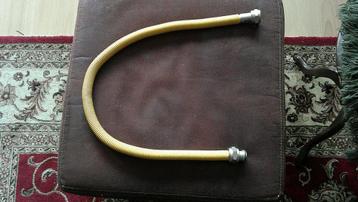 Gele flexibele metalen gasslang van 80 cm. beschikbaar voor biedingen