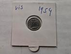 dubbeltje 1954 zeldzamer  jaar, Ophalen of Verzenden, Koningin Juliana, 10 cent, Losse munt