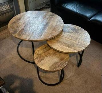 Set Salon Tafels Mango Hout beschikbaar voor biedingen